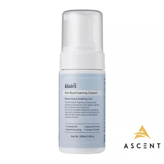 DATE 2026 Bọt rửa mặt cho da nhạy cảm "Klairs" Rich Moist Foaming Cleanser 100ml