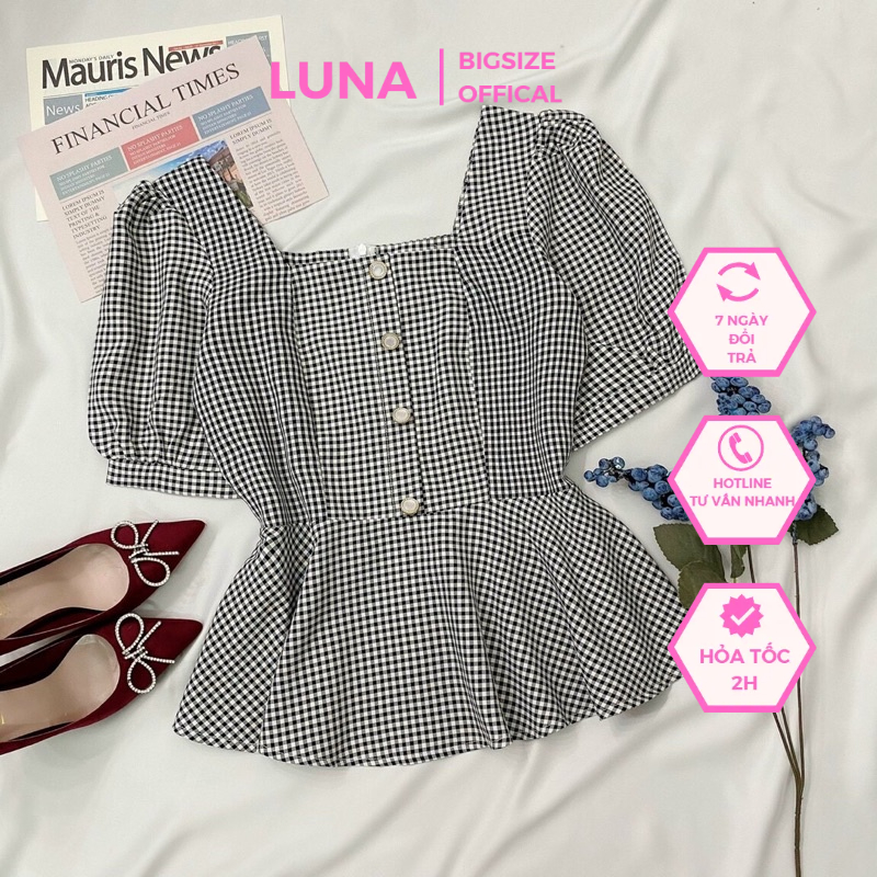 Áo peplum caro BIGSIZE 55-90kg siêu che bụng [KÈM ẢNH THẬT CỦA SHOP]