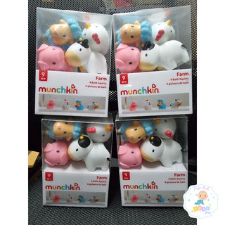 Đồ chơi nhà tắm- Bộ 4 sinh vật nông trạii Munchkin - FreeBPA