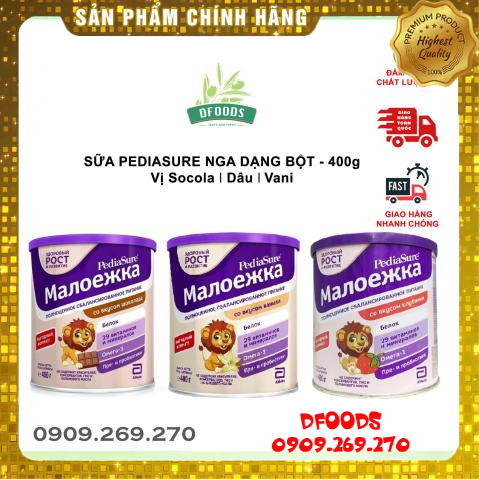 Sữa Pediasure Nga dạng bột 400gr hàng chuẩn Air 100%