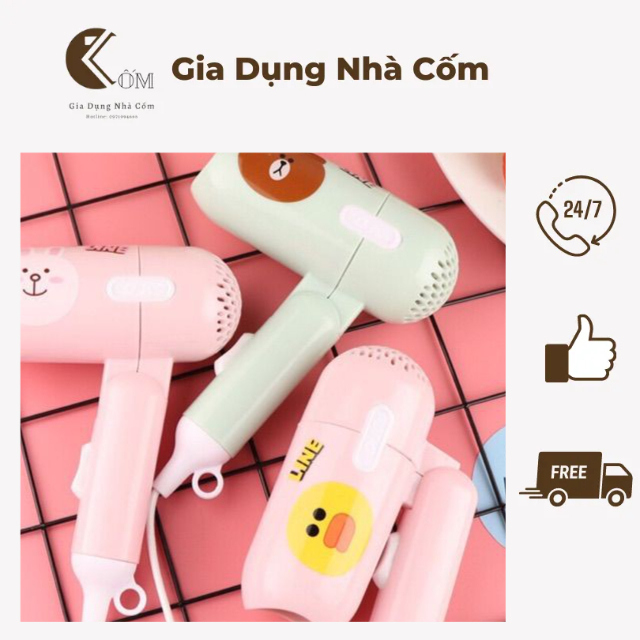 Máy Sấy Tóc🍓FREESHIP🍓Máy Sấy Tóc Mini Icon Siêu Kute Bỏ Túi
