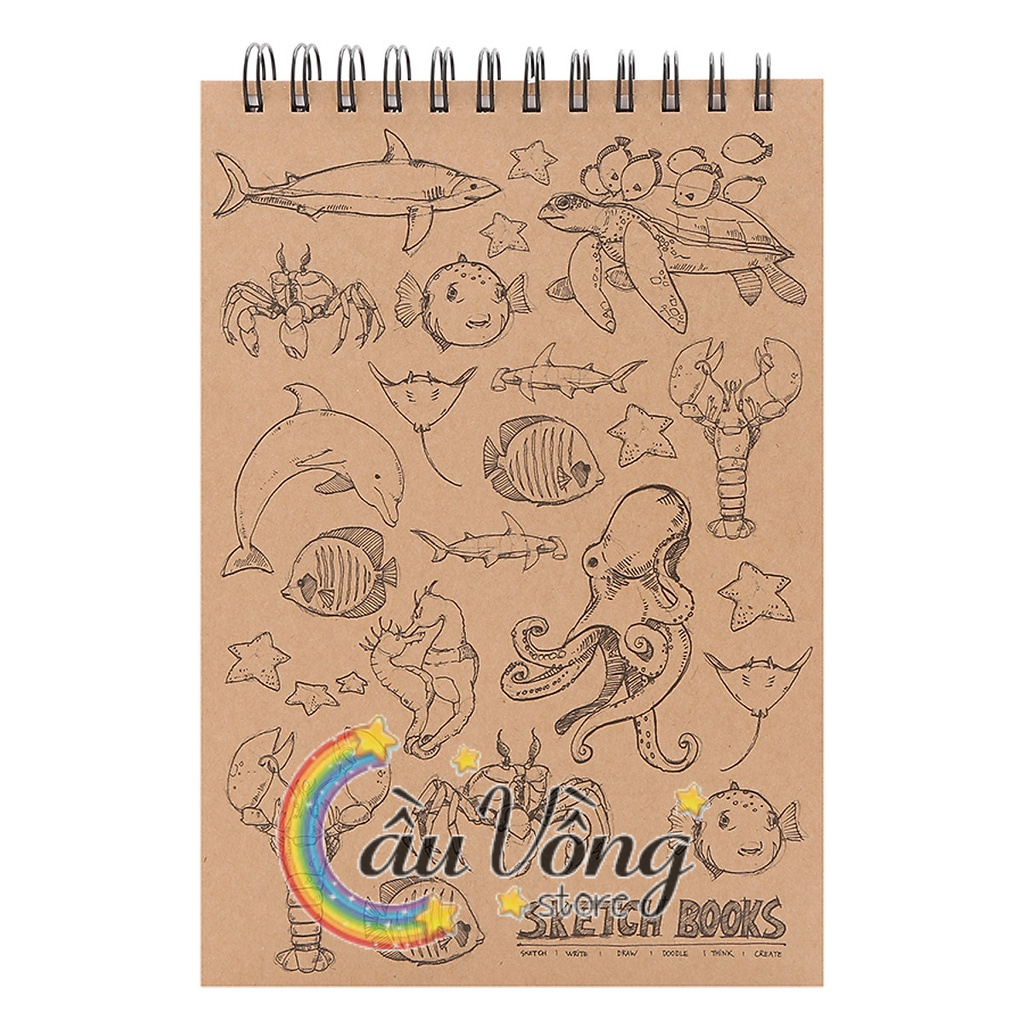 Sổ Vẽ Chuyên Dụng 80 Trang Gáy Lò Xo Khai Trí Stationery Sketchbook Inspiration 2