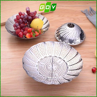 Vỉ hấp cách thủy inox xếp gọn thông minh