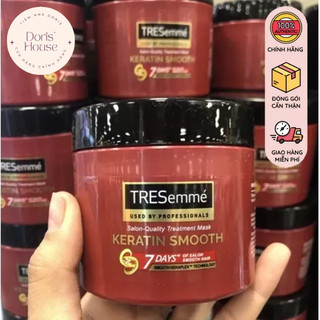 Kem ủ tresemmé 180ml keratin smooth tinh dầu argan vào nếp suôn mượt & phuc hồi tóc hư tổn/salon rebond ngăn gãy rụng/