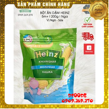 Bột ăn dặm Heinz Nga gói 180g đủ vị cho bé từ 4 tháng