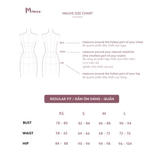 Đầm lụa dún phồng ngực Mauve Cloud dress
