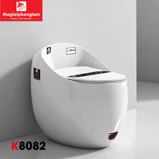 Bồn Cầu trứng Krasic K8082, bệt trứng krasic
