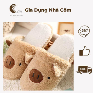 Dép Bông - Dép Đi Trong Nhà-Dép Bông Hình Heo Hình Lợn Ngộ Nghĩnh