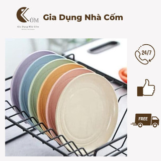 SET 6 ĐĨA LÚA MẠCH SIÊU XINH🍀FREESHIP🍀 Chất Liệu Lúa Mạch An Toàn Cho Sức Khoẻ