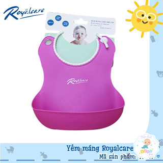  Yếm máng ăn dặm silicon mềm chống thấm Royal Care 