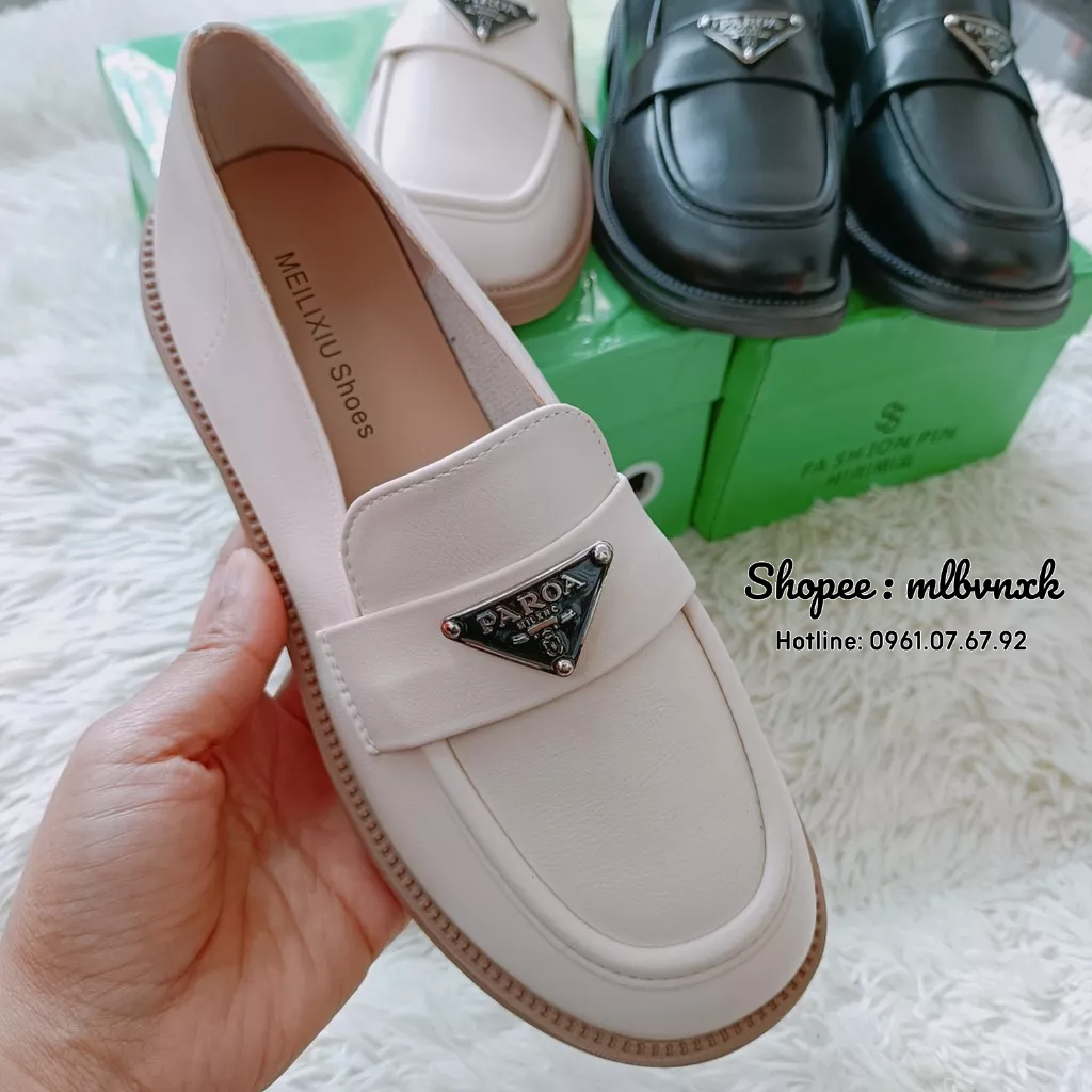 ẢNH THẬT / QCCC - Giày Moca Prada FULLBOX - HÀNG QUẢNG CHÂU CAO CẤP PAROA