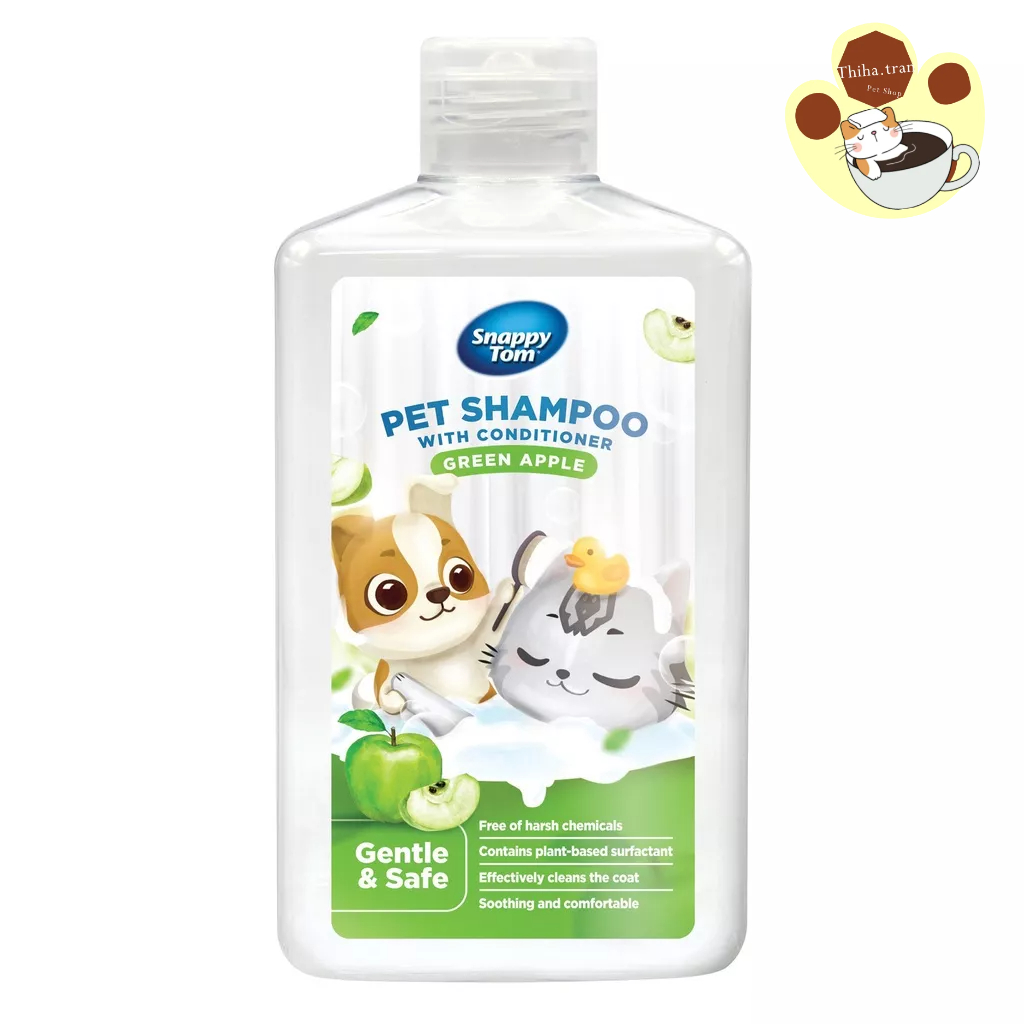 Sữa tắm Snappy Tom cho chó và mèo giúp khử mùi hôi, dưỡng lông chai 500ml