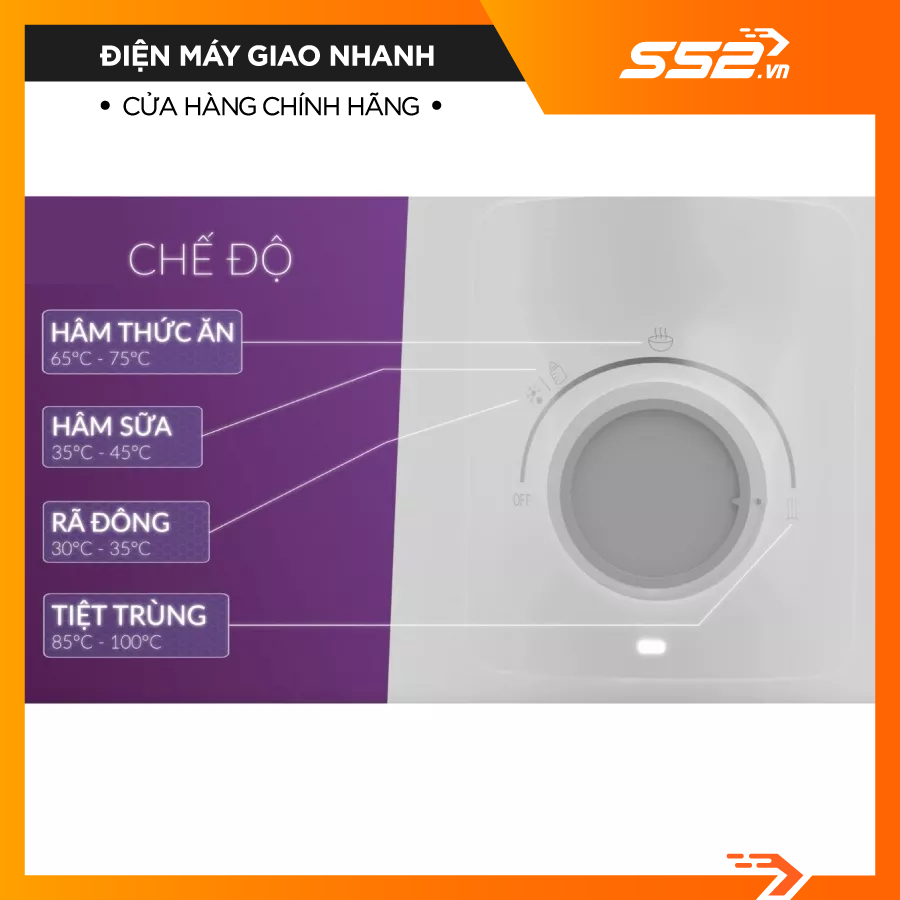 Máy Hâm Sữa Và Tiệt Trùng Mono 6 FB3001TN - Bảo Hành Chính Hãng