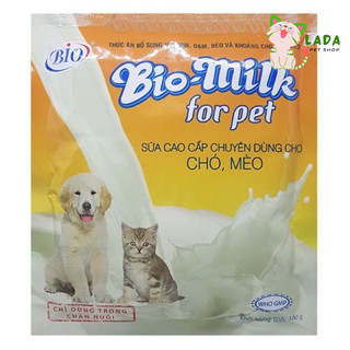 Sữa bột Bio-milk dành cho chó mèo gói 100gram