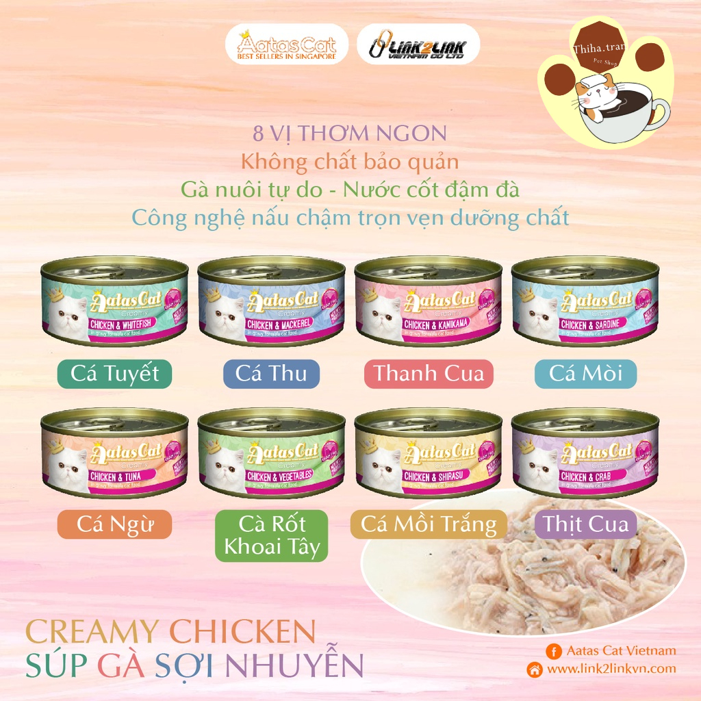 COMBO THÙNG 24 LON Pate Aatas FULL VỊ