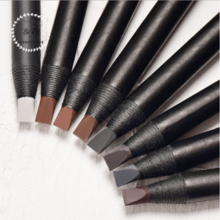 Chì đá kẻ mày Haozhuang cứng phẩy sợi Eyebrow Pencil sắc nét chuyên dùng cho Makeup trang điểm