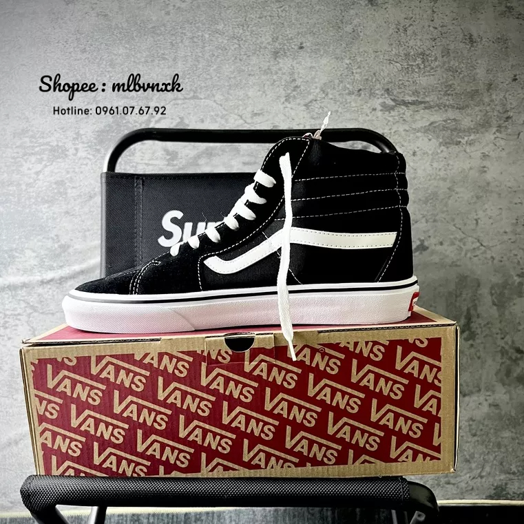 ẢNH THẬT / CAO CỔ - Giày Sneaker Vans SK8 Da Lộn_Siêu_Cấp - GIẦY THỂ THAO NAM NỮ VAN