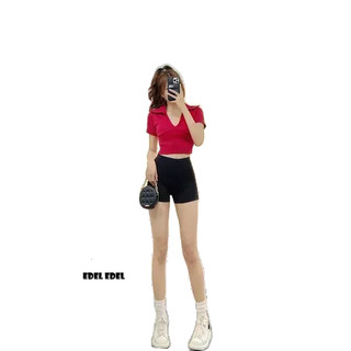 Áo croptop cổ V