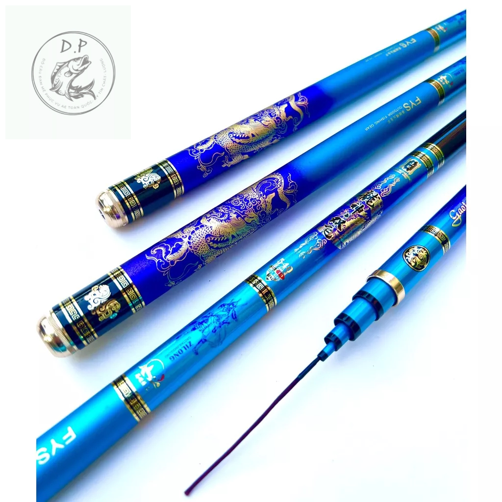 Phục Long Chiến Thần 5H Kèm Ngọn, Tải tĩnh 2000g-2500g Size 3m6 đến 6m3 chất lượng- Cần 5H