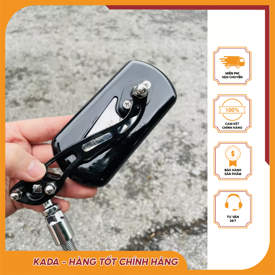 Kính Chiếu Hậu / Gương kiểu Đen Lắp Cho Tất Cả Dòng Xe Máy – Chất liệu cao cấp- Bền đẹp
