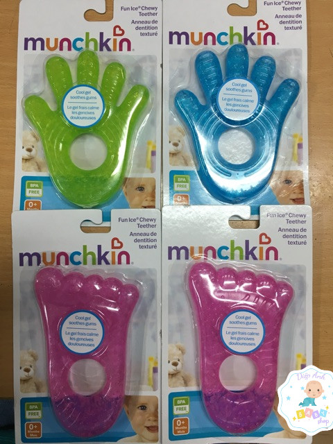 Gặm nướu gel hình bàn chân/ bàn tay xinh xắn Munchkin