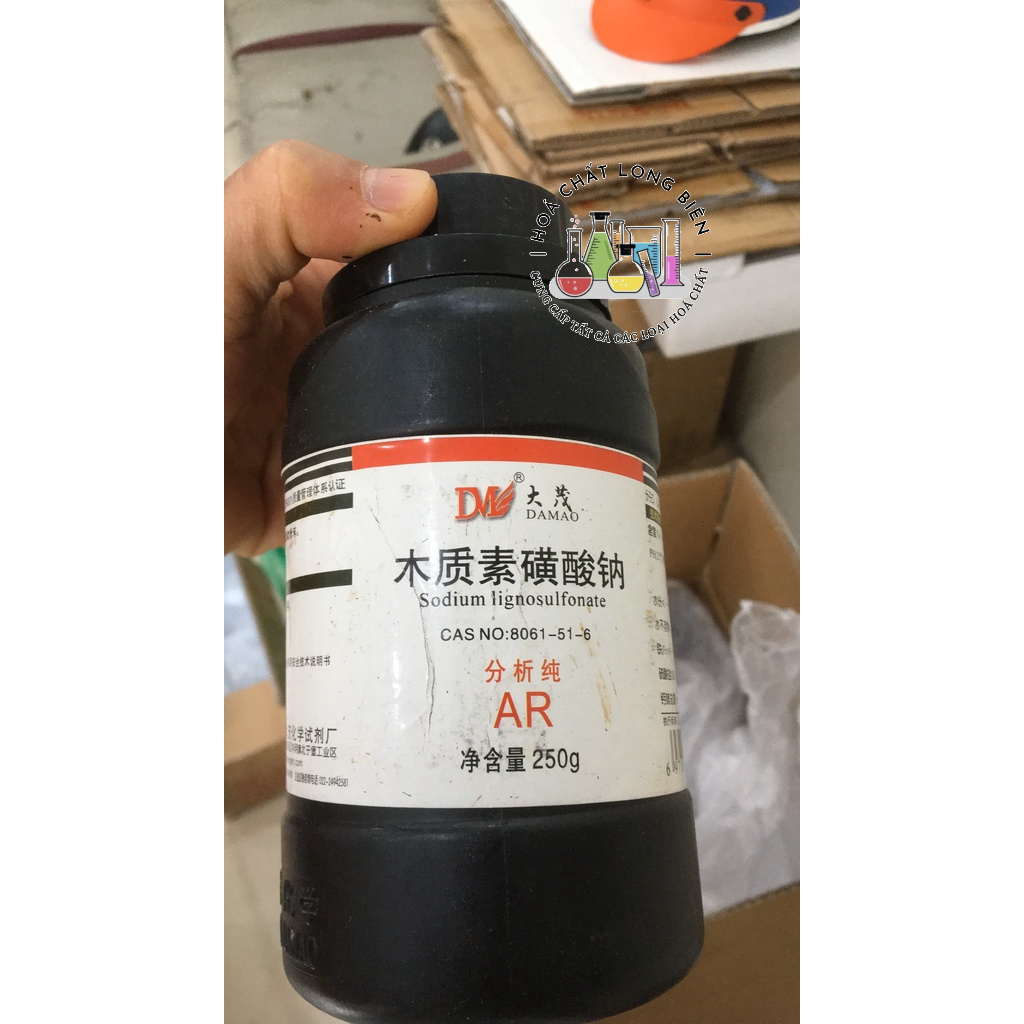 Hóa chất Sodium Ligninsulfonate         cas:8061-51-6             250g