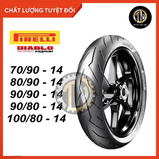 Vỏ Pirelli Rosso Sport size 14 cho xe Ab, Vario, Click, Luvias, Mio, Beat