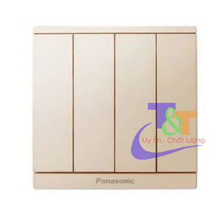 [Moderva] Bộ 4 công tắc 2 chiều Panasonic Trắng/Vàng/Xám