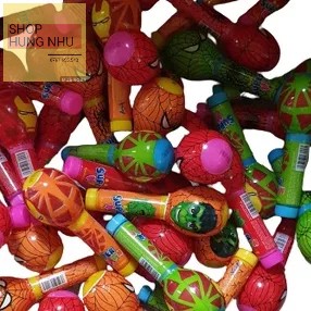 Quả chùy dẻo superman 10 viên hàng chính hãng ,siêu nhân dẻo khổng lồ rừng xanh ,siêu nhân nhện.