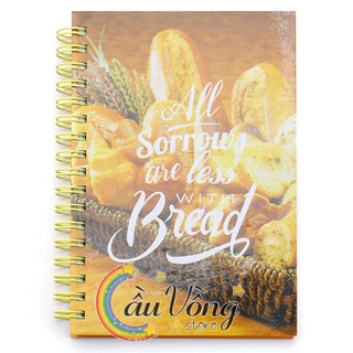 Sổ lò xo 150 trang khai trí stationery notes of breakfast