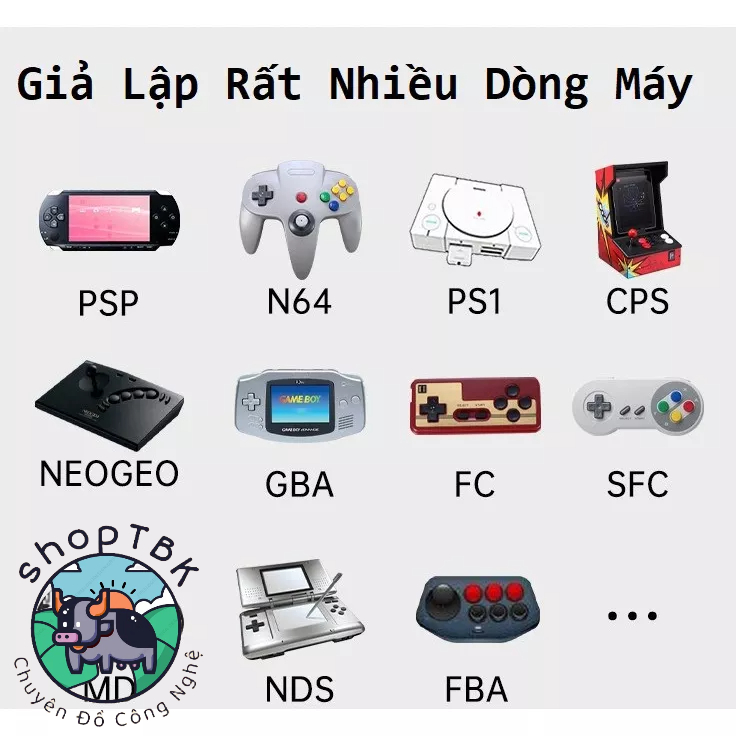 Máy chơi game cầm tay Powkiddy RGB10MAX2 Handheld Retro giả lập PS1, Nintendo DS, GBA,GBC,..