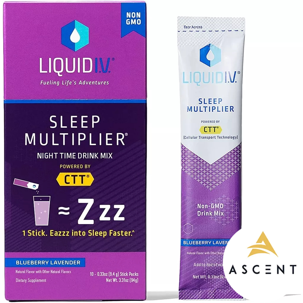 Bột điện giải bán chạy nhất thế giới Liquid IV Sleep Multiplier cải thiện giấc ngủ : Made in USA