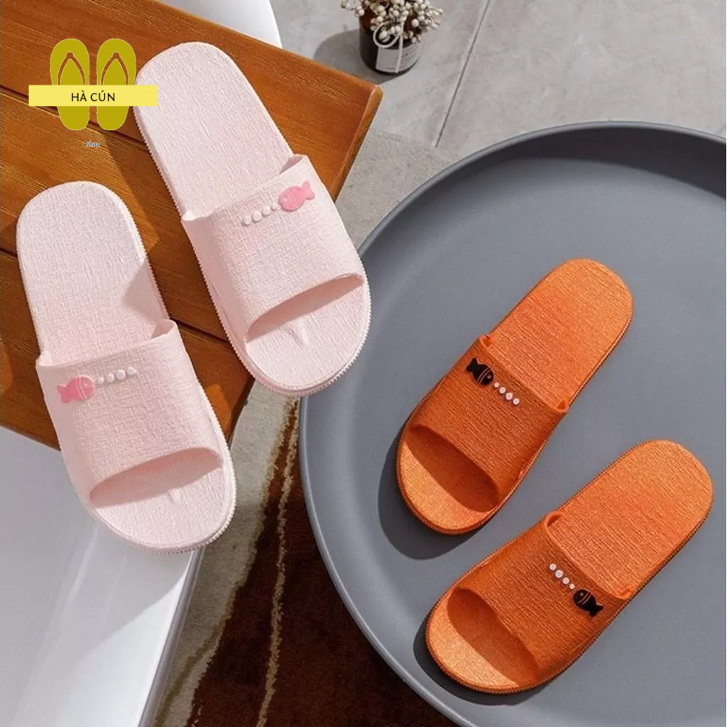 Dép đi trong nhà Văn Phòng, Nhà Tắm Hình Cá Nhựa,Siêu Nhẹ, Chống trơn