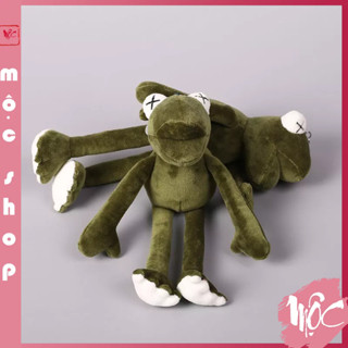 Móc khóa treo balo ếch bông xanh hot trend chân dài loại đẹp