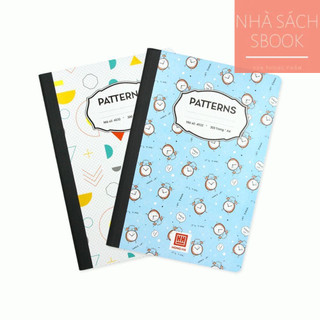 Vở kẻ ngang 300 trang Hồng Hà Patterns A4 - 4532 giấy láng mịn, viết êm tay, tạo nét chữ đẹp viết không nhòe