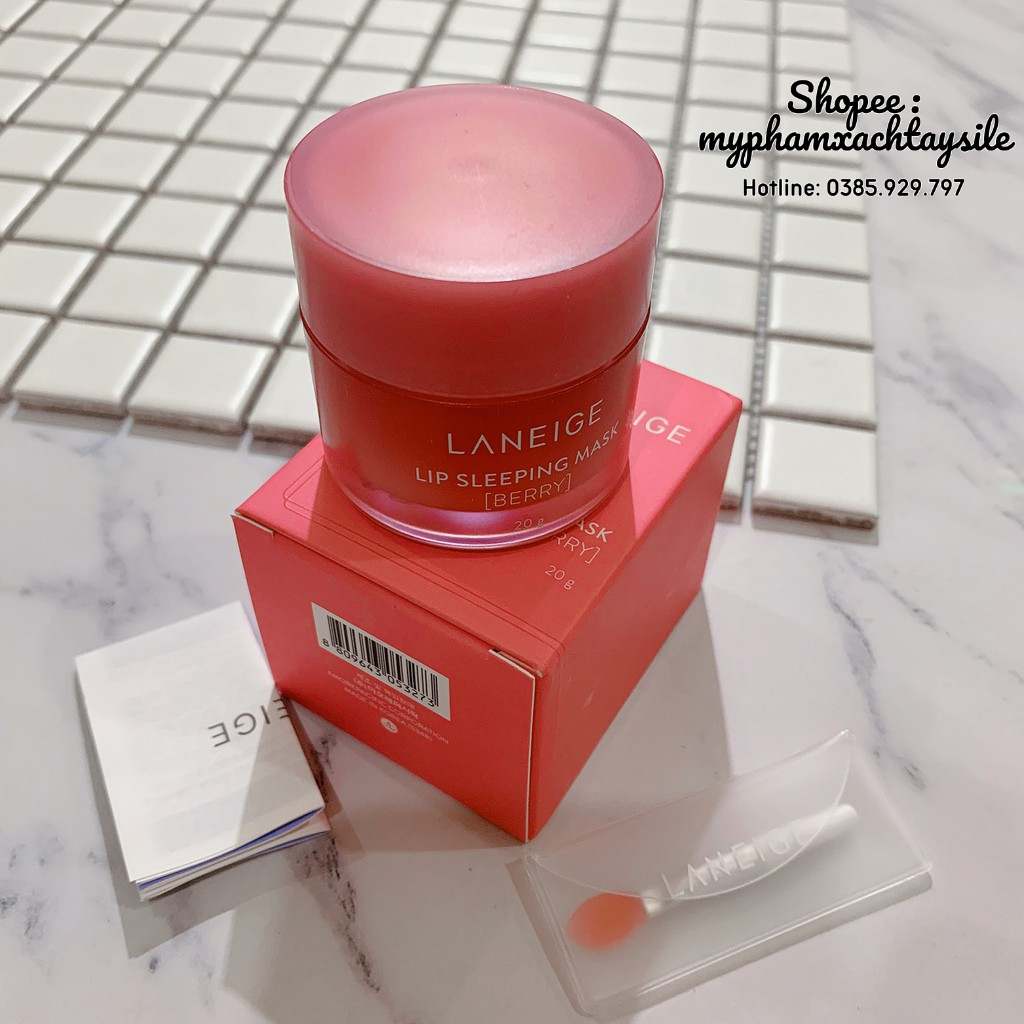 MẪU MỚI - Mặt Nạ Ngủ Môi Laneige Lip Sleeping Mask Berry 20GR - Ủ MÔI LANEIGE