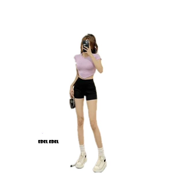 Áo thun gân khoét 2 bên eo