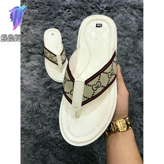 DÉP KẸP THÁI LAN NAM NỮ GUCI TRẮNG QUAI TRUYỀN THỐNG SZ(36-44) FULL BOX