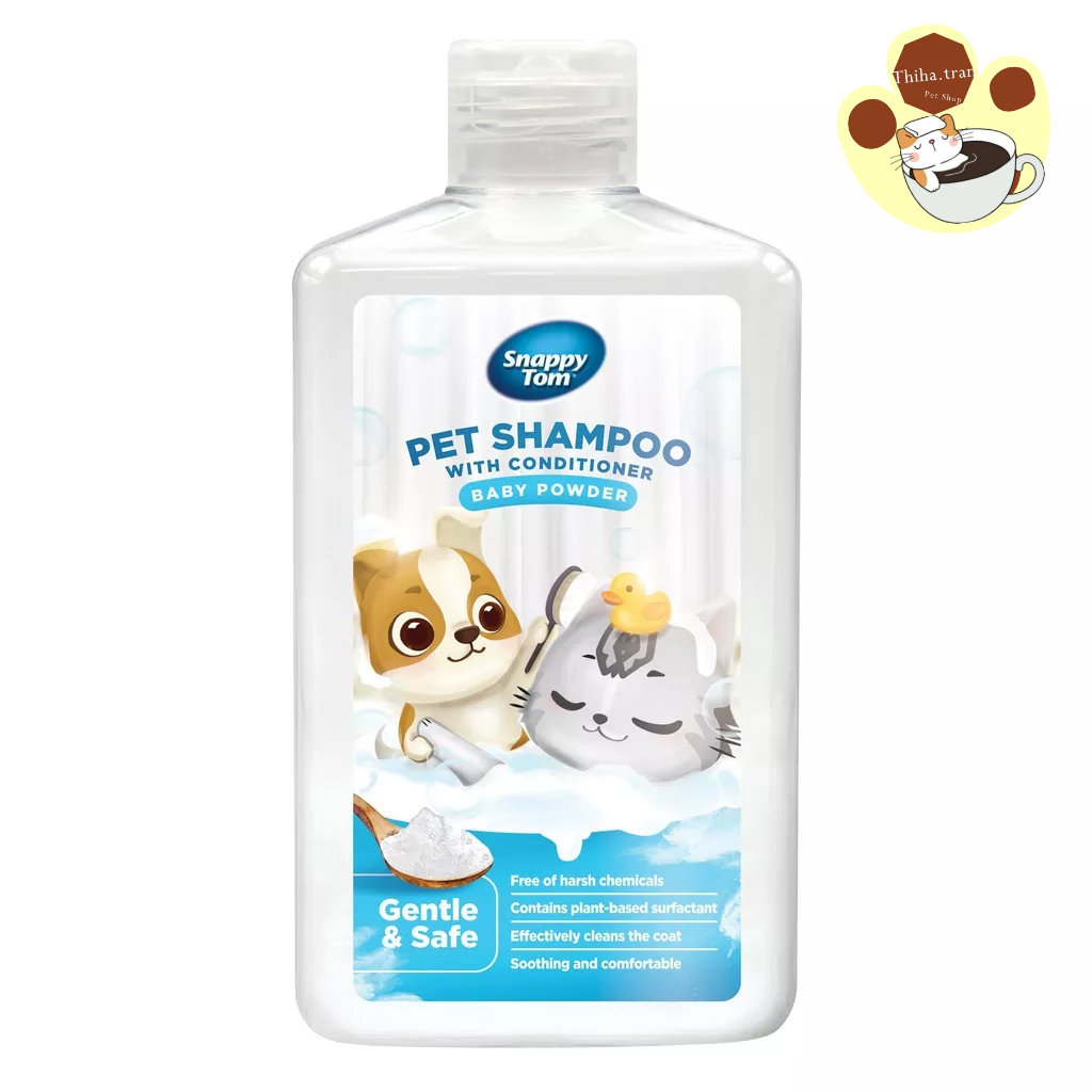 Sữa tắm Snappy Tom cho chó và mèo giúp khử mùi hôi, dưỡng lông chai 500ml