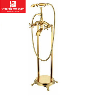 Sen cây mạ vàng đặt sàn bồn tắm Kobesi mạ vàng PVD