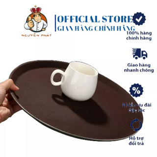 Khay phục vụ tròn chống trơn - khay bê đồ chống trượt dùng cho nhà hàng, quán ăn bê cafe - dụng cụ pha chế đà nẵng