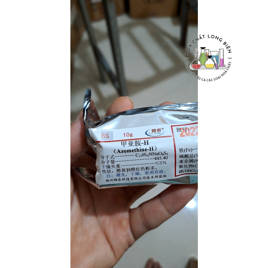 Hóa chất: Azomethine-H Mã: 5941-07-1Quy cách chai 10g