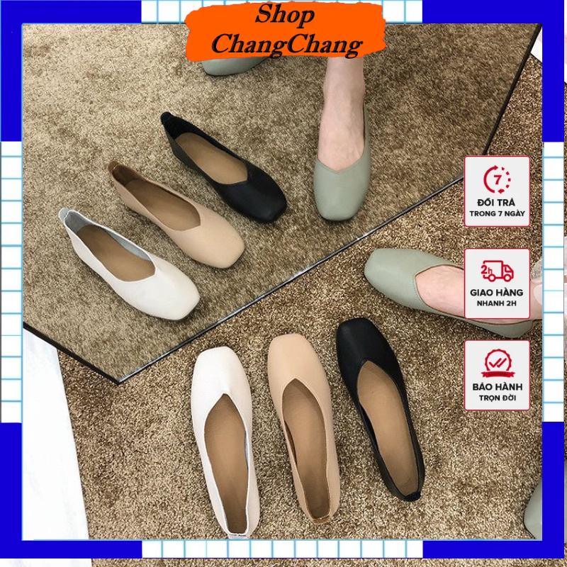 Giày bệt TRƠN DA MỀM Cực Hót