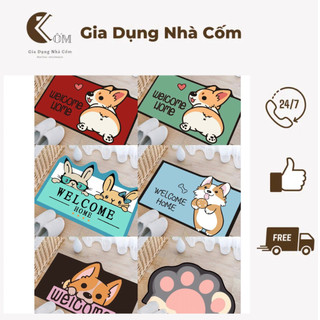 Thảm Chùi Chân Chống Trượt 3D Hình Thú Cute
