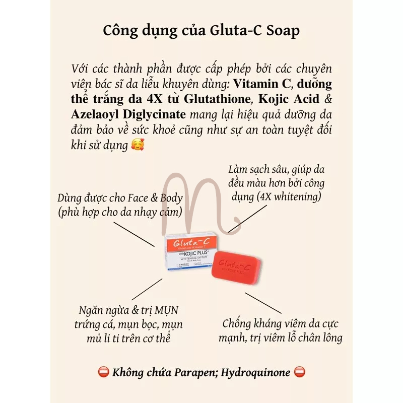 Soap Gluta-C đẩy lùi thâm mụn