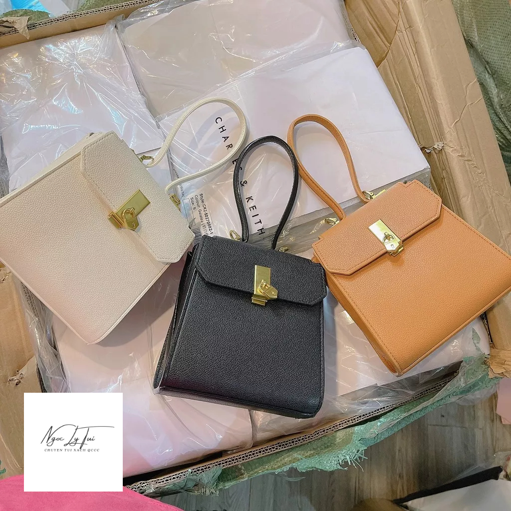 Túi CNK dáng đứng  kèm dây xích + dây đeo chéo