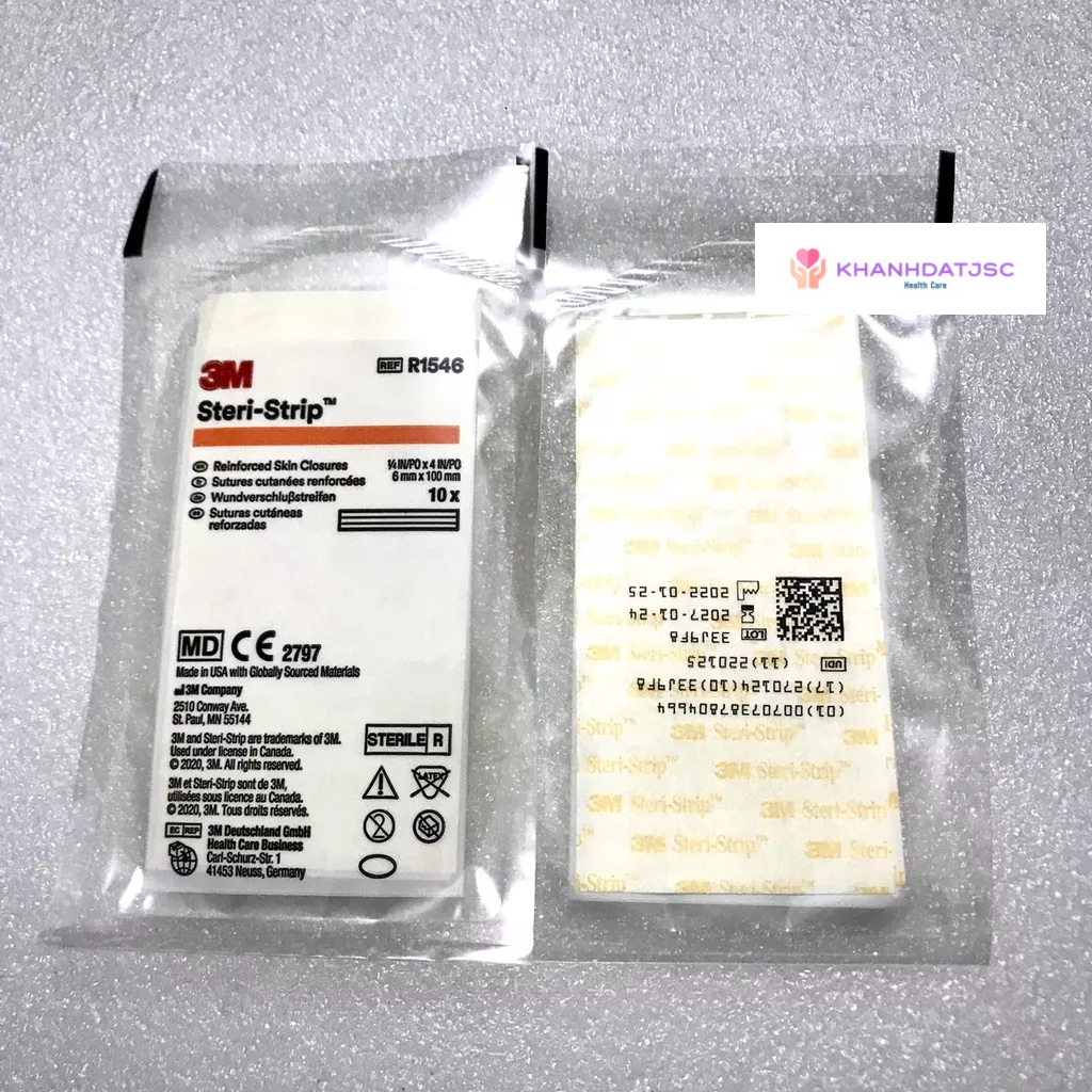 Băng y tế thay chỉ khâu da 3M STERI – STRIP R1546