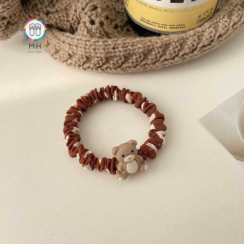 Dây CộtTóc nữ Đính hình gấu siêu xinh