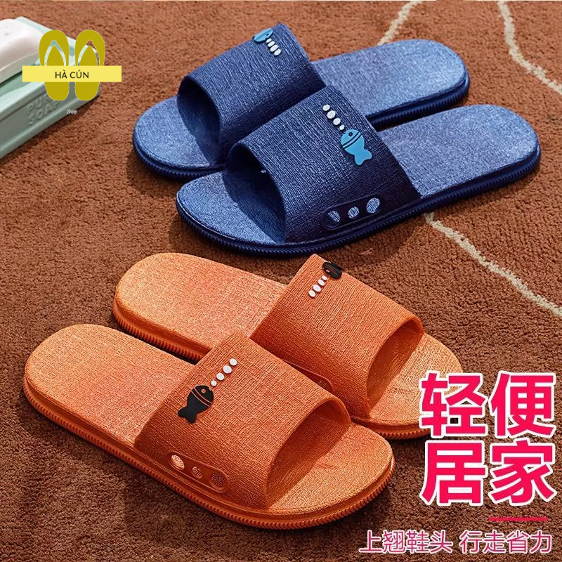 Dép đi trong nhà Văn Phòng, Nhà Tắm Hình Cá Nhựa,Siêu Nhẹ, Chống trơn