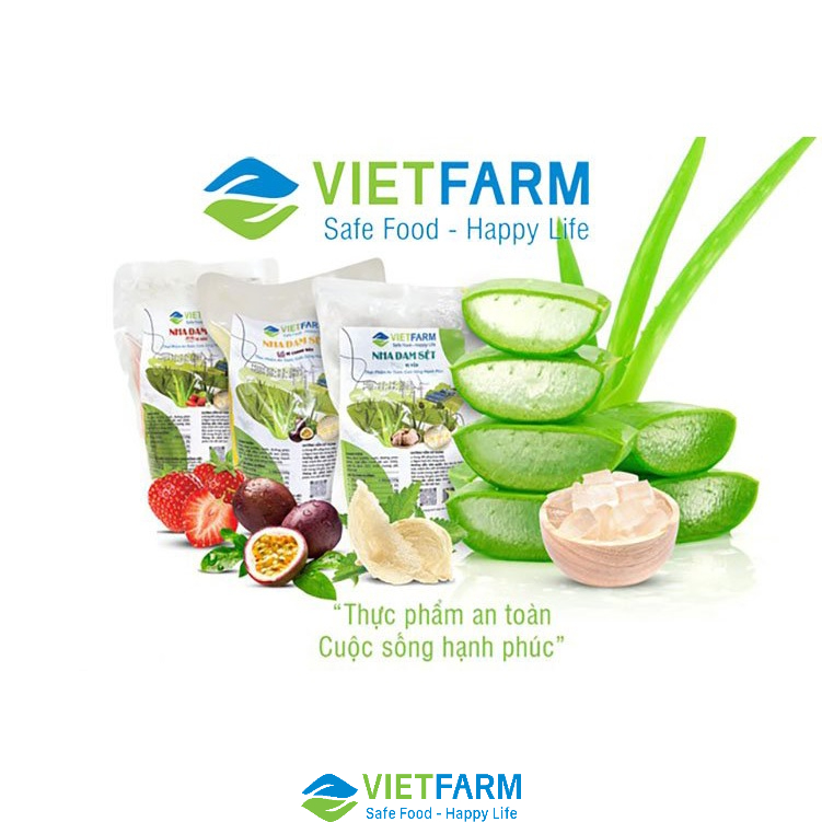 Thạch Nha Đam VIETFARM Sản Phẩm OCOP 4 sao Hương Lá Dứa 500gr